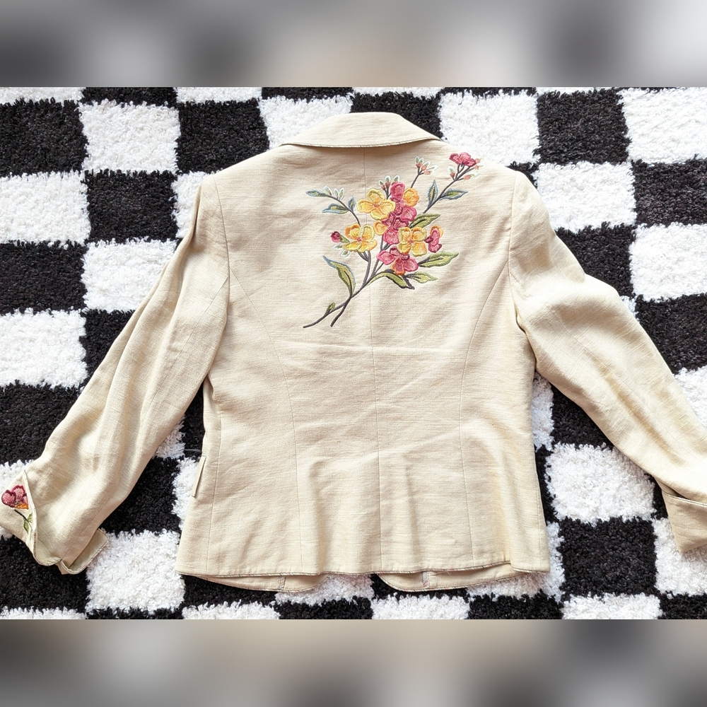 Linen Floral Embroydery Jacket 6
